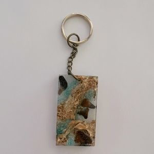 Shark tooth keychain